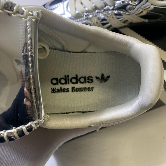 New Adidas Samba x Wales Bonner Silver Metallic Women Sneaker - Picture 10 of 13